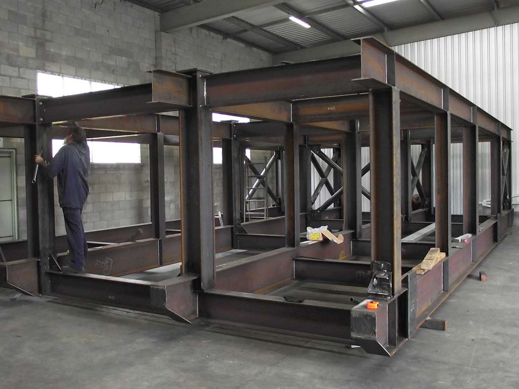 Heavy steel fabrication in the Ironstar Engineering workshop