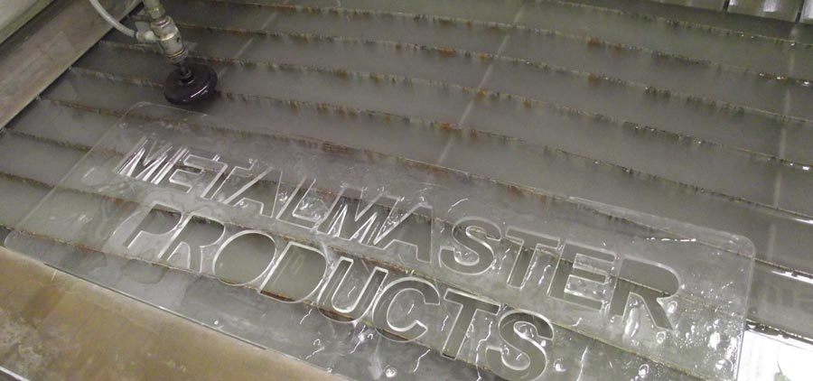 Water jet cutting at Ironstar Engineering